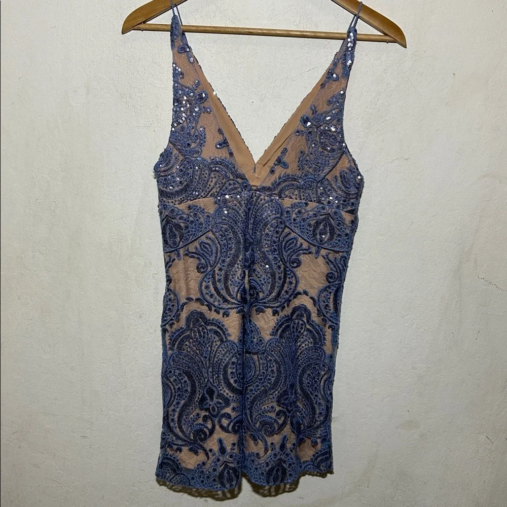 Free People Night Shimmers Mini Dress in size 2